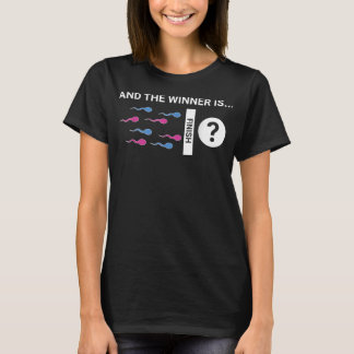 Vinnaren är Cute Baby Gender Reveal Party Joke T Shirt