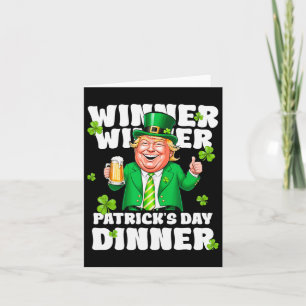 Vinnaren firar St. Patrick's Day för Trump Kort