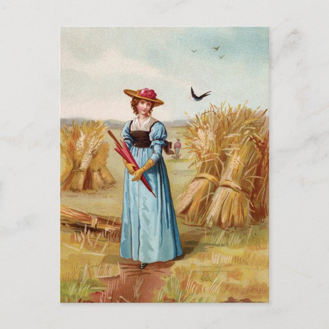 Vinnaren i vykortet Wheat Fält Vykort (Framsida)