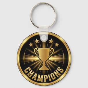 Vinnarens trofé Guld Crest Nyckelring