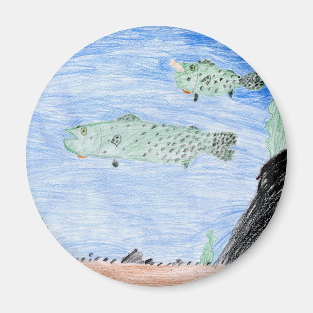 Vinnarkonst av E. Riley - Klass 4 Magnet (Framsidan)