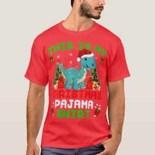 Vinnarna är min jul Pajama Brontosaurus C T Shirt