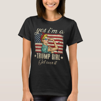 Vinnarna ja... en trumpflicka kommer över oss flag t shirt