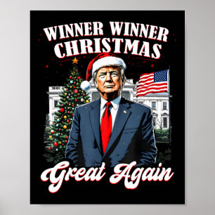Vinnarnas Underbara julafton Roligt Trump 2024 Poster
