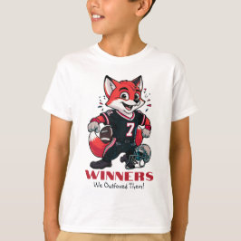 Vinnarteam | American Football Fox White T Shirt