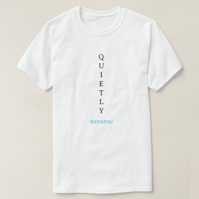 Vinner Tyst – T-Shirt med Minimal Typografi  (Design framsida)
