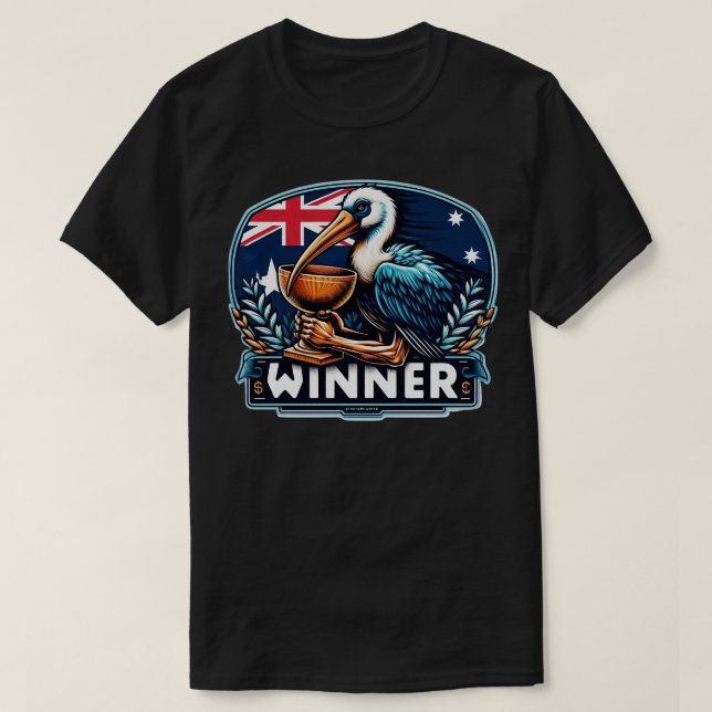 Vinner Winner Chicken Middag 7 T Shirt (Design framsida)