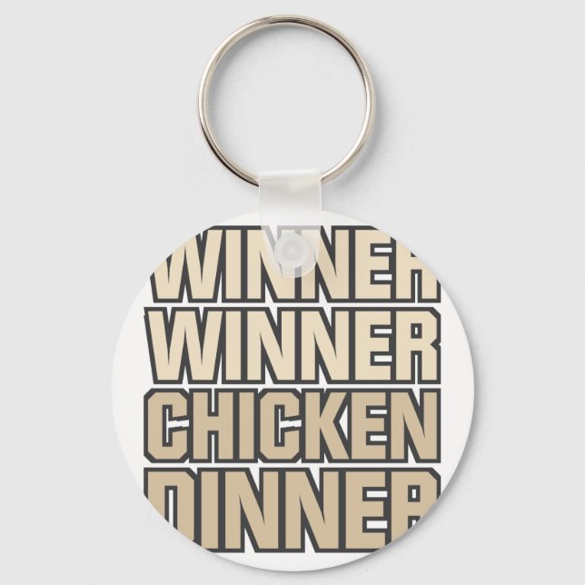 Vinner Winner Chicken Middag Nyckelring (Framsida)