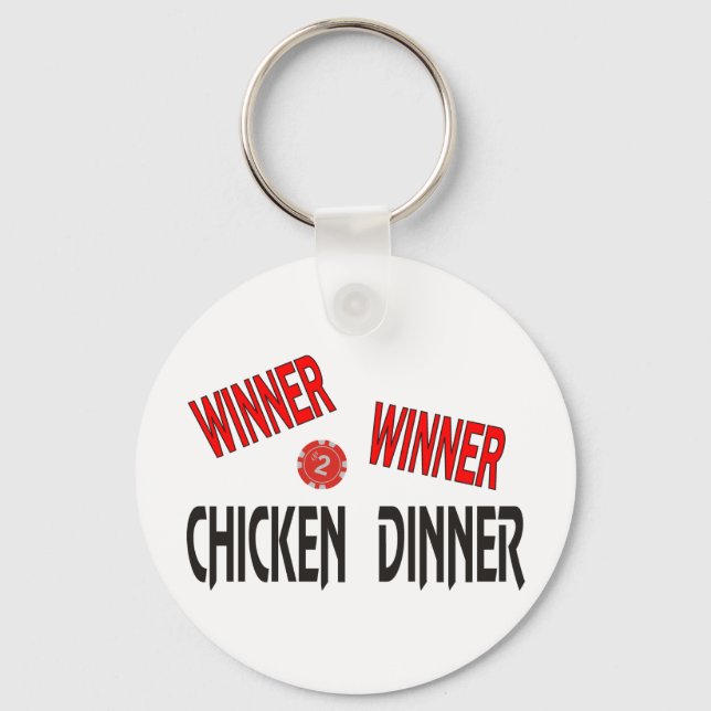 Vinner Winner Chicken Middag Nyckelring (Framsida)