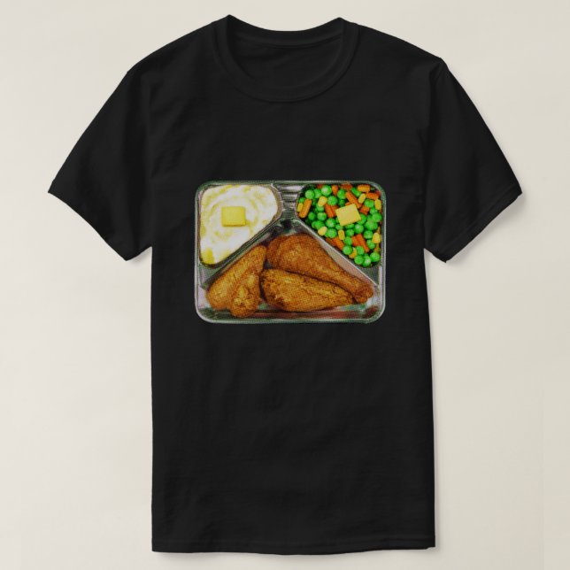 Vinner Winner Chicken Middag T Shirt (Design framsida)