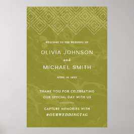 VinnesvälkomstPoster i fetstil för Chartreuse Grön Poster