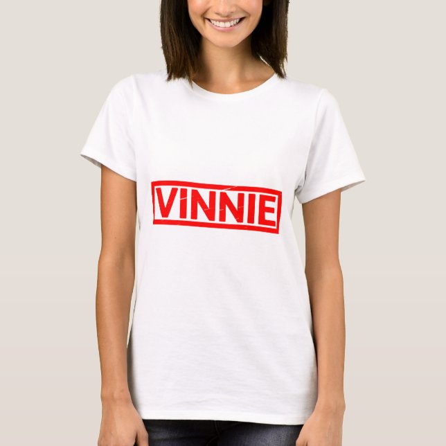 Vinnie Frimärke T Shirt (Framsida)