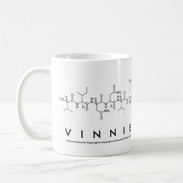 Vinnie peptide namn mugg (Vänster)
