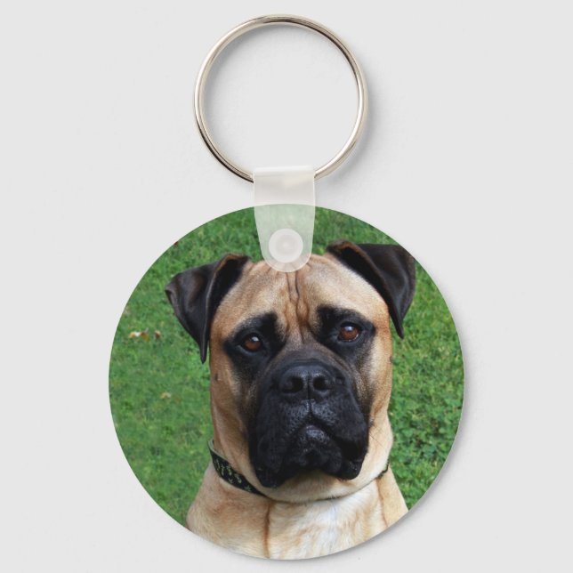 Vinnie the Bullmastiff Keychain Nyckelring (Framsida)