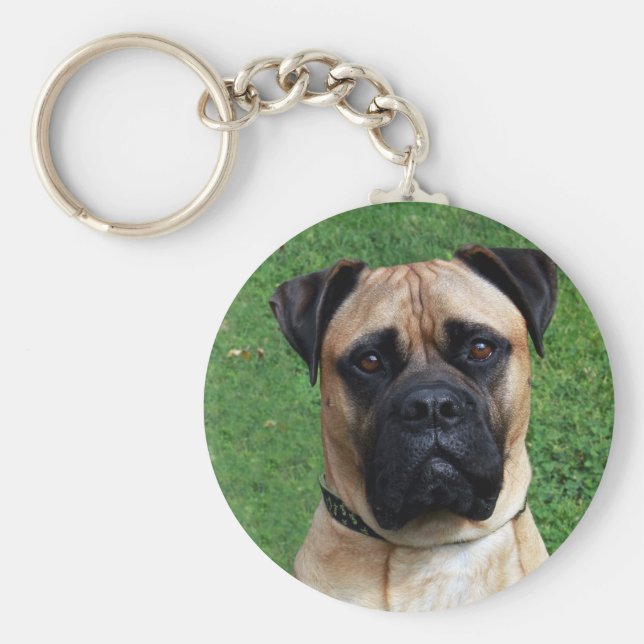 Vinnie the Bullmastiff Keychain Nyckelring (Framsidan)