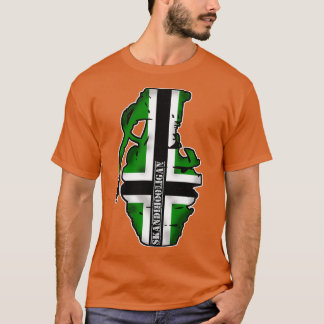 Vinnland Frag Flagga lång T Shirt