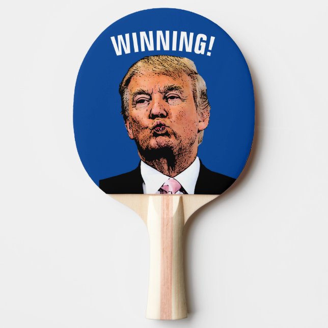 VINNNING! DONALD TRUMP PING PONG PADDLE PINGISRACKET (Framsidan)