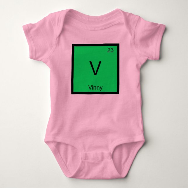 Vinny Namn kemi Inslag Periodic Bord T-shirt (Framsida)
