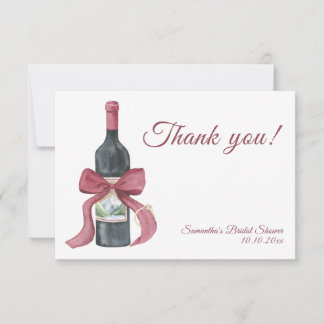 Vino before vows Bridal Shower Thank you