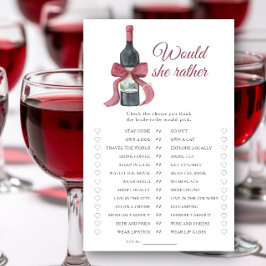 Vino Bröllopsdusch Föredrar hon spel