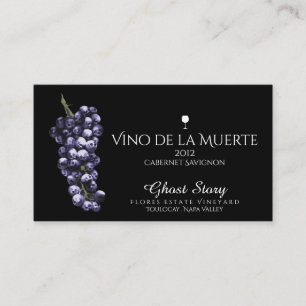 vino de la muerte visitkort