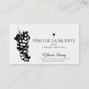 vino de la muerte visitkort
