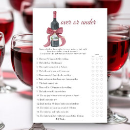 Vino före brölloppslöften Bröllopsdusch Över eller