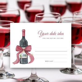 Vino före bröllopsdag idéer för brudtärna tilläggskort