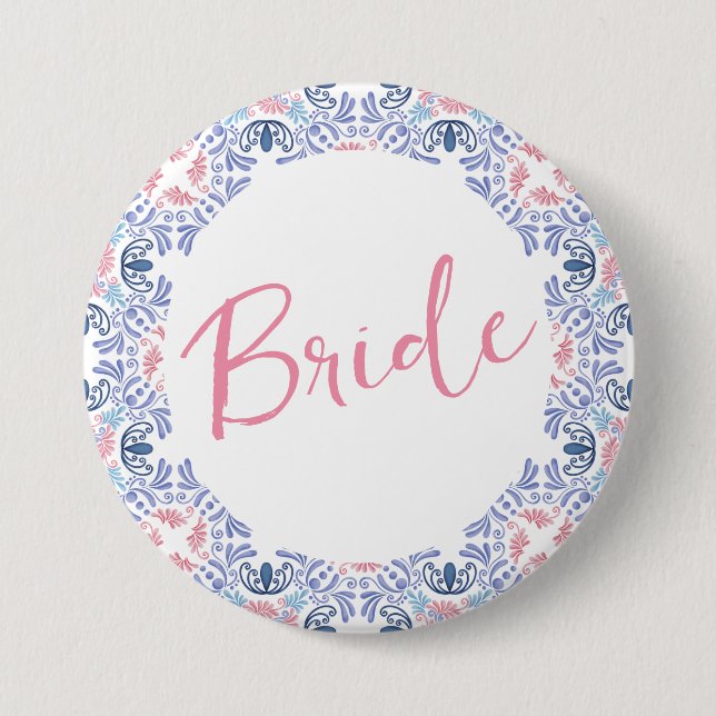 Vino före bröllopslöften Bachelorette-fest Knapp (Framsida)