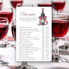 Vino före bröllopslöften Bröllopsdusch Sko spel