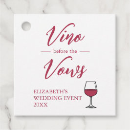 Vino före bröllopslöften Bröllopsfest/Bachelorette Gåvor Etiketter
