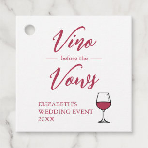 Vino före bröllopslöften Bröllopsfest/Bachelorette Gåvor Etiketter
