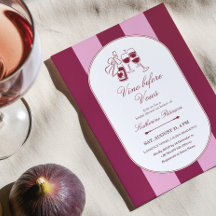 Vino före bröllopslöften Bröllopsfestinbjudan