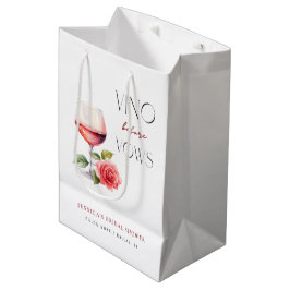 Vino före bröllopslöften Rosa vin tema Bröllopsdus