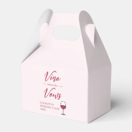 Vino före bröllopslöftet bröllopsdusch/Bachelorett Presentaskar