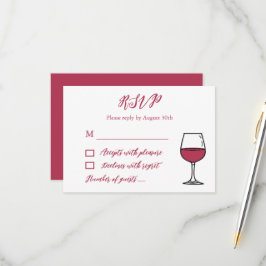 Vino före bröllopslöftet Bröllopsfest/Bachelorette OSA Kort