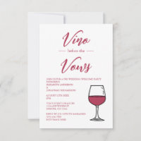 Vino före bröllopslöftet välkomstfest inför bröllo
