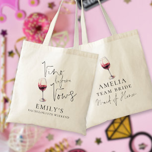 Vino före löften Brudtärna Senter Party Tygkasse