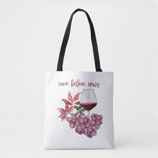 Vino före löften Senterparty Design | Vin Tygkasse (Framsida)