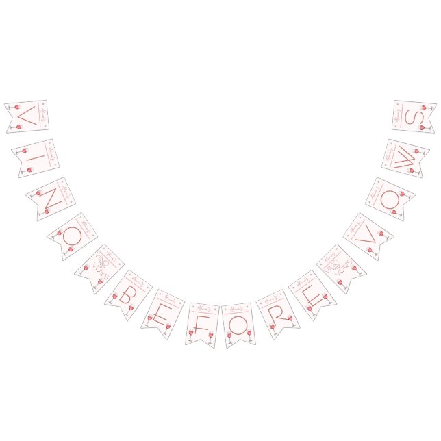 Vino före löften Systerbrud / Bröllopsfest Vimplar (Alla)