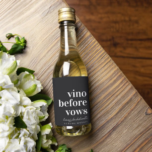Vino före löften Vinlandet Möhippa Vinetikett