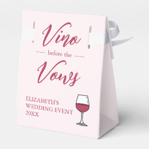 Vino före Möhippan Vows/Bachelorette Presentaskar
