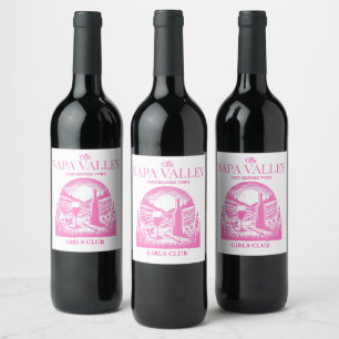 Vino före rosa av vows napa valley vinflaska etikett