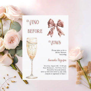 Vino före vems rosa-Möhippa Inbjudningar