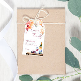 Vino före vindrutans möhippa presentetikett