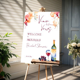 Vino före vindrutans möhippa välkomnas poster