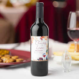 Vino före vindrutans möhippa vinflaska etikett