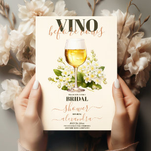 Vino Före Vows Bach Anpassningsbar Winery Bachelor Inbjudningar