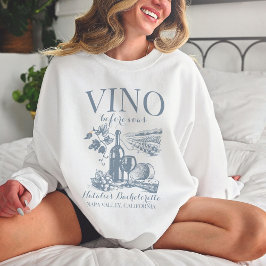 Vino Före Vows Bach Anpassningsbar Winery Bachelor T Shirt