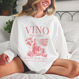 Vino Före Vows Bach Anpassningsbar Winery Bachelor T Shirt